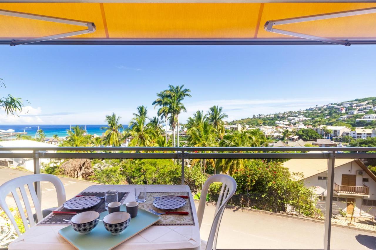Cuty - Bel Et Spacieux Apt Avec Magnifique Vue Mer Et Piscine Saint Gilles Les Bains Exterior foto